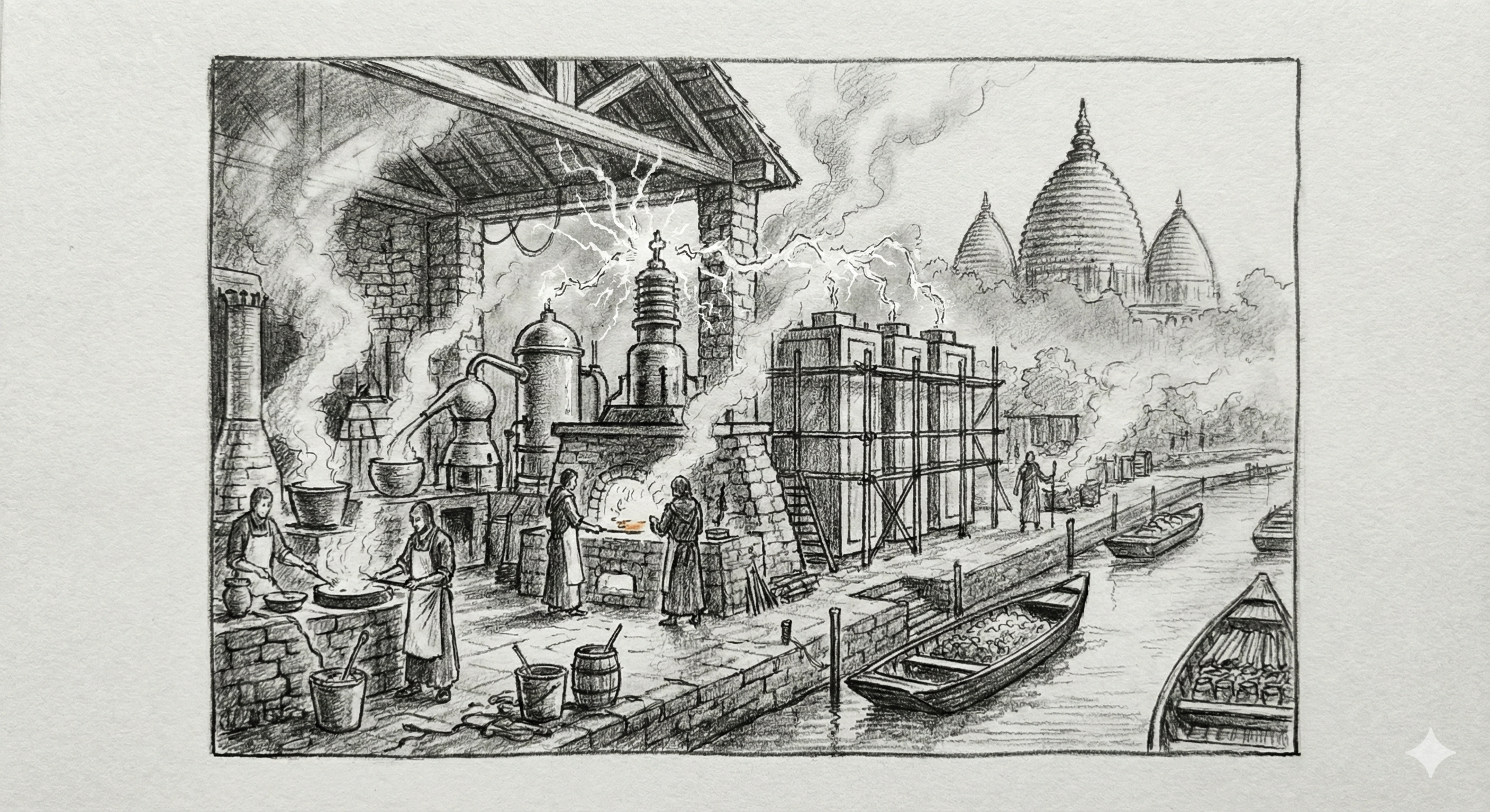 The alchemical forge at Asom