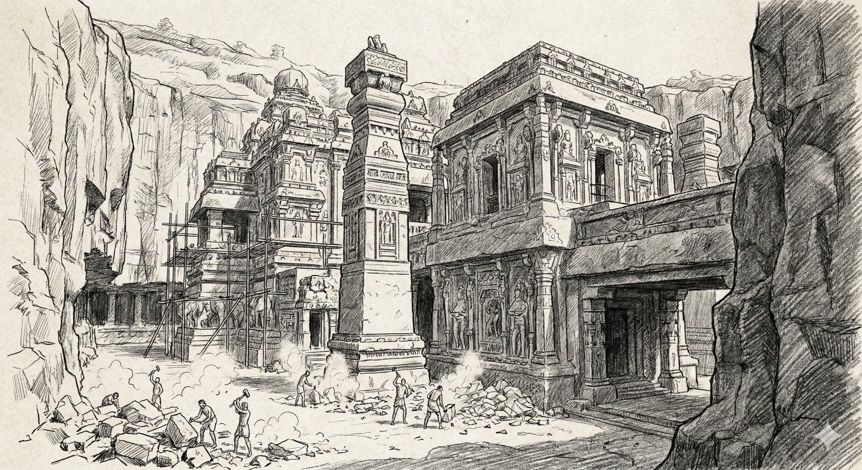 The cave temples of Ellora