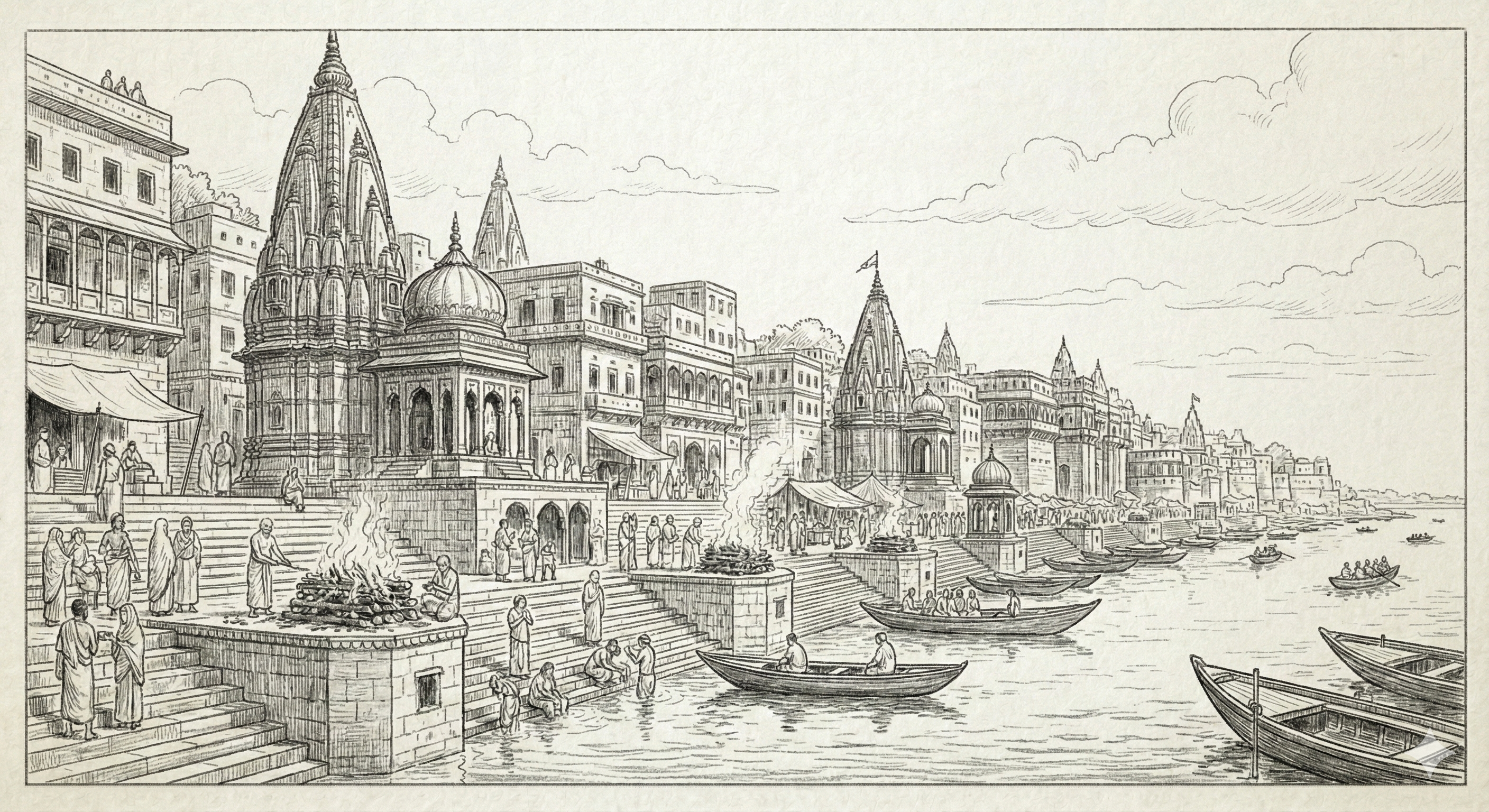 The ghats of Varanasi